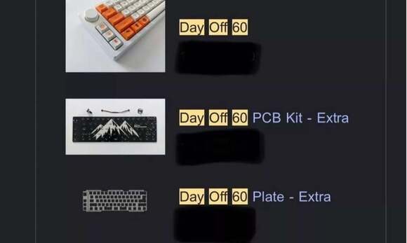 Nix Keyboards Day Off 60 WHITE - Picture 4 of 4